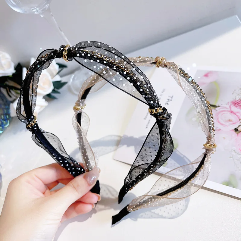 Fashion Shining crystal Rhinestone Hair Hoop Headband Hairband for Women Girls Ribbon bow Hair Band Hair Accessories 1pcs New