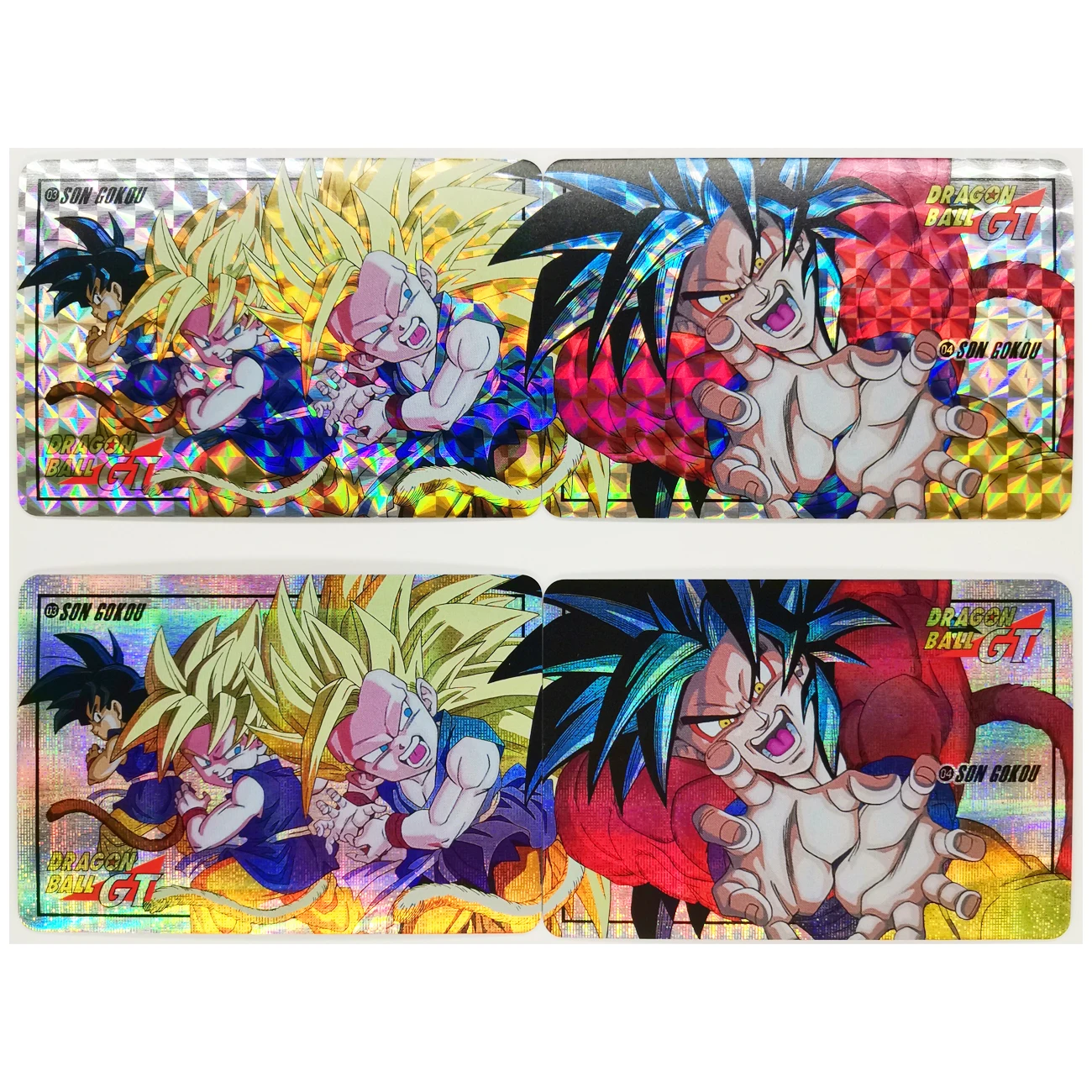 2pcs/set Dragon Ball Z GT Super Saiyan 4 Heroes Battle Card Ultra Instinct Goku Vegeta Game Collection Cards