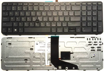 New laptop US Keyboard for HP ZBOOK 15 17 G1 G2 PK130TK1A00 SK7123BL Keyboard Backlight with Pointing stick