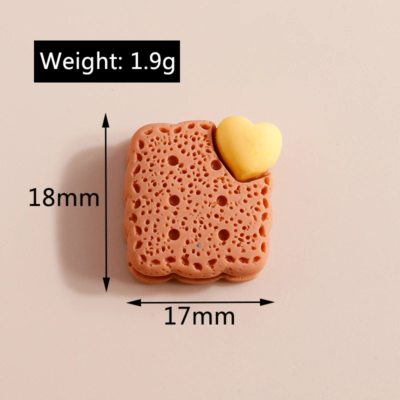 10 Stück Mix Mini Süße Lebensmittel Dessert Donut Kuchen Flache Rückseite Harz Cabochon Verzierungen DIY Scrapbooking für Mädchen Haarschleifen – Detail 7