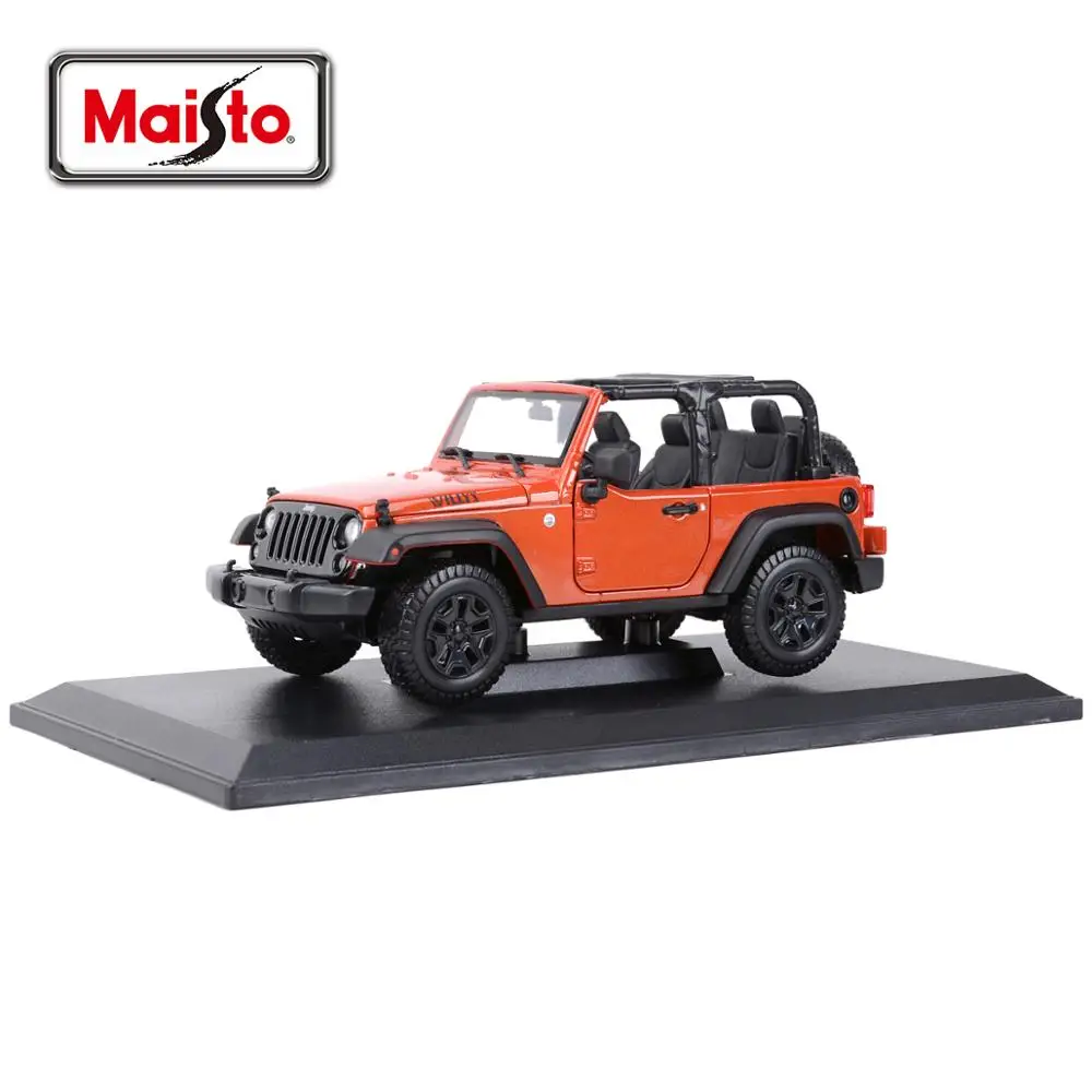 Maisto 1:18 JEEP Rubicon Wrangler Static Die Cast Vehicles Collectible Model Car Toys