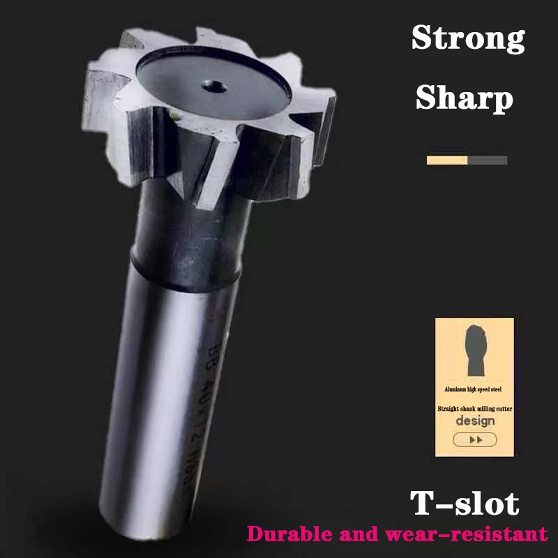 T Slot Milling Cutter For Metal HSS Woodruff Key Seat Router Bit Thickness 1-12mm Diameter 8-50mm