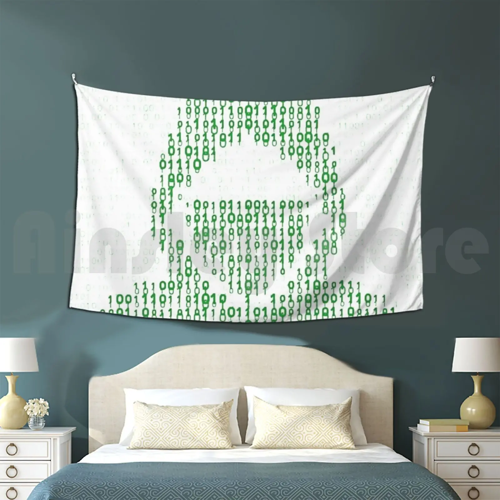 Hacker Tapestry Living Room Bedroom Hacker Fork Bomb Hackers Computer Bash Funny Programming Code Trump White Text