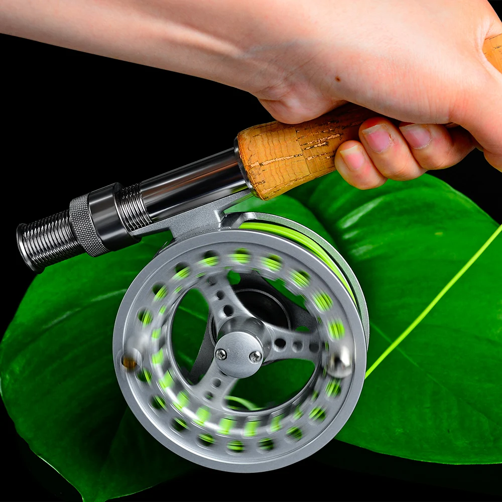 Fly Fishing Wheel 3/4-5/6-7/8 WT Fly Fishing Reel Aluminum Fly Reel CNC Machine Cut Large Arbor Die Casting