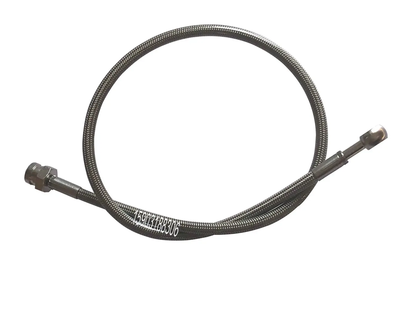 3AN AN3 1/8 3.5mm SS Stainless steel braided ptfe brake oil hose line assembly stainless banjo female fittings M10*1 convex