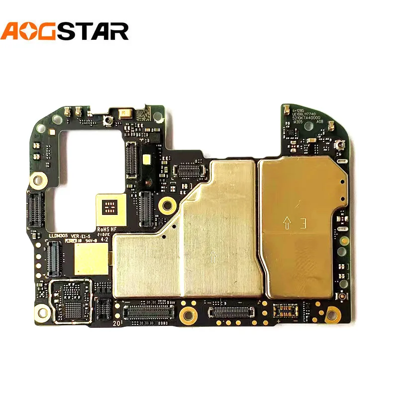 Aogstar Electronic Panel Mainboard For Xiaomi RedMi hongmi Note 10 Note10 Motherboard Unlocked With Chips EU Vesion