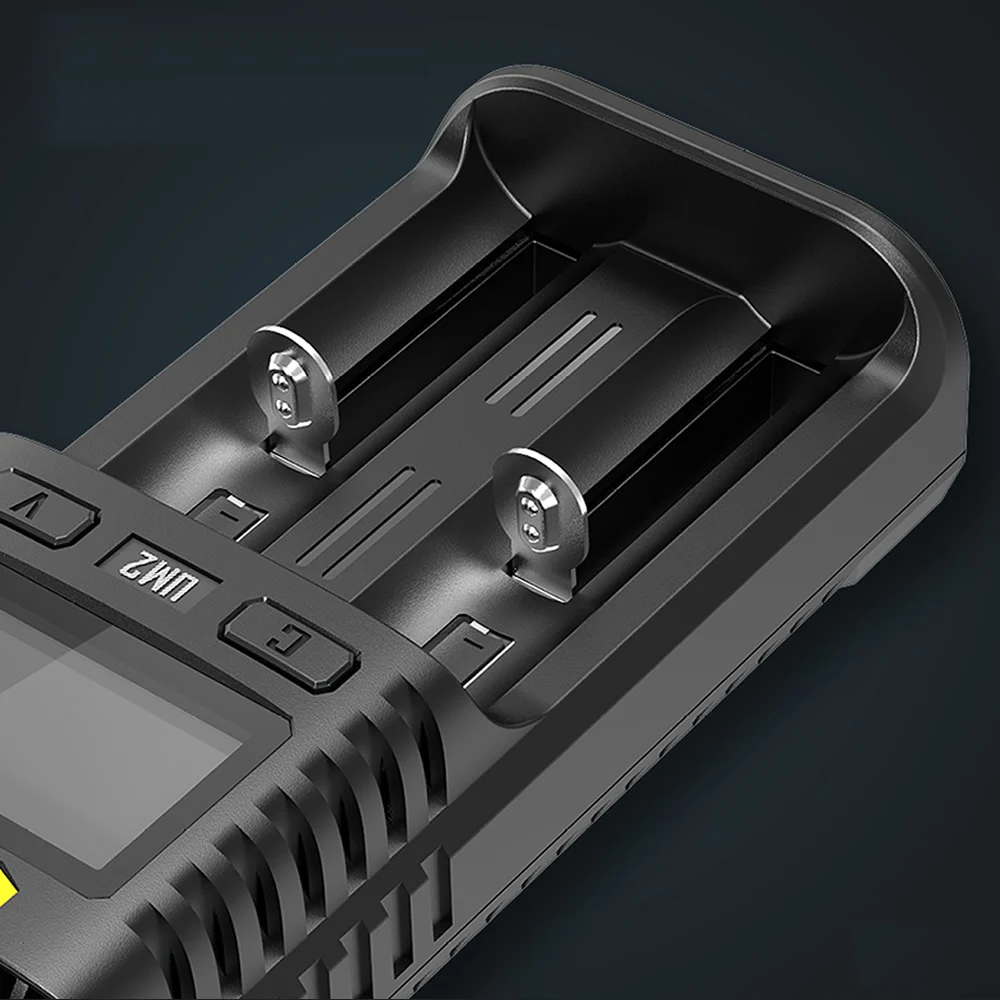 NITECORE UM2 Automatic Universal 3A Quick Charger Intelligent USB 2Slot LCD Display For Li-ion IMR Battery Wholesale