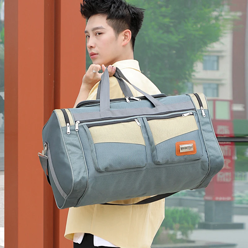 New Large Capacity Fashion Travel Bag For Man Women Weekend Bag Big Capacity Bag Nylon Portable Travel Carry Luggage Bags XA159K