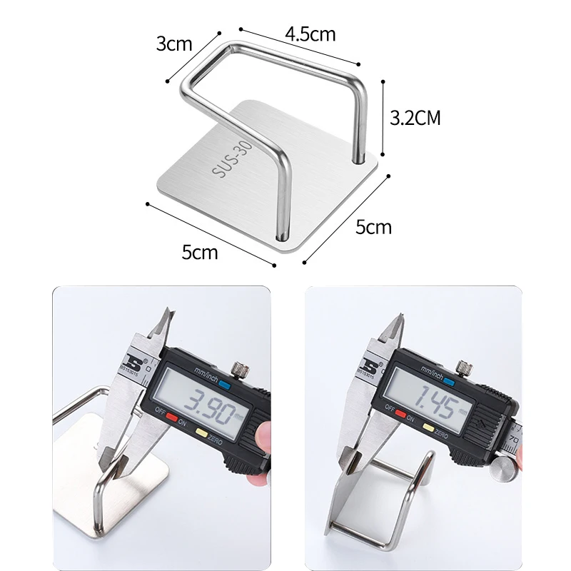 1/2/3 PCs 304 Stainless steel Sponges Holder Kitchen Sink Rack Durable Self Adhesive  Drying Rack Kitchen Accessories