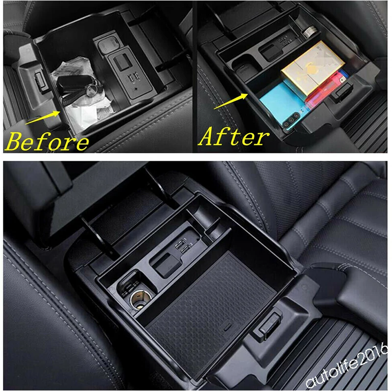 for Mazda 6 Atenza 2019 2020 GJ1 GL Car Central Armrest Storage Box Center Console Flocking Organizer Tray Holder Accessories