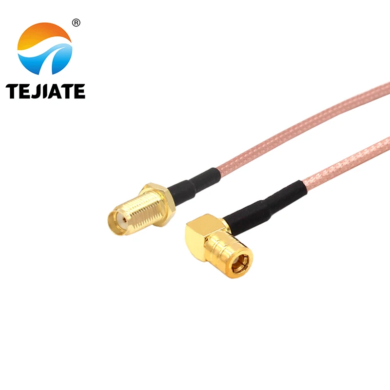 1PCS TEJIATE Adapter Cable SMB To SMA Type SMB-KW Convert SMA-KY 8-90CM 1M 1.5M 2M Length Connector RG316 Wire