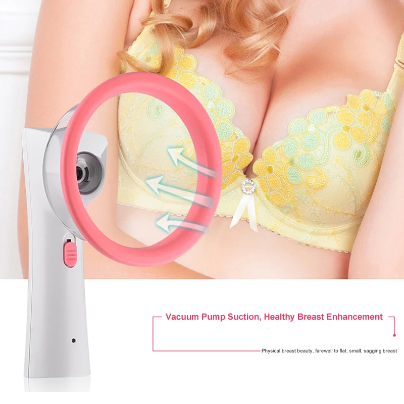 

Breast Enlargement Vacuum Machine Electric Beauty Massage Breast Enhancer Device 2 Sizes Chest Pump Massager Suction Cupping