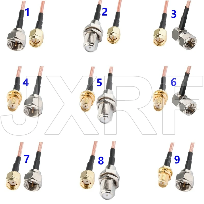 SMA to F Extension Cord SMA Male Female to F Male Female RG316 Adapter Coaxial Pigtail Cable