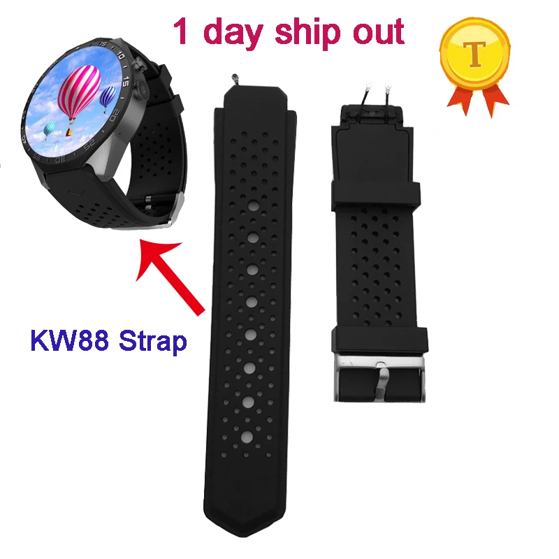 Original Kingwear Kw88 Pro Smartwatch Smart Watch Phone watches Clock Saat Wrist Strap Watch Strap Black Belt Watchband