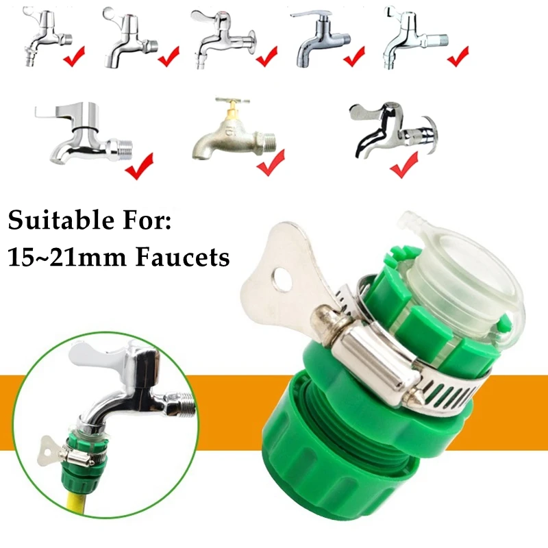 1~20pcs Hi-Quality ABS Water Tap Faucets Universal Connector Garden 1/2