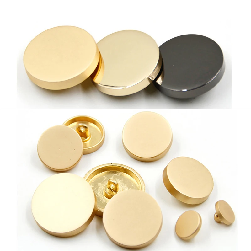 Metal Buttons 10Pcs Mix And Match A Variety Of Sizes, Decorative Crafts For Needlework DIY Clothing Sewing Decoration