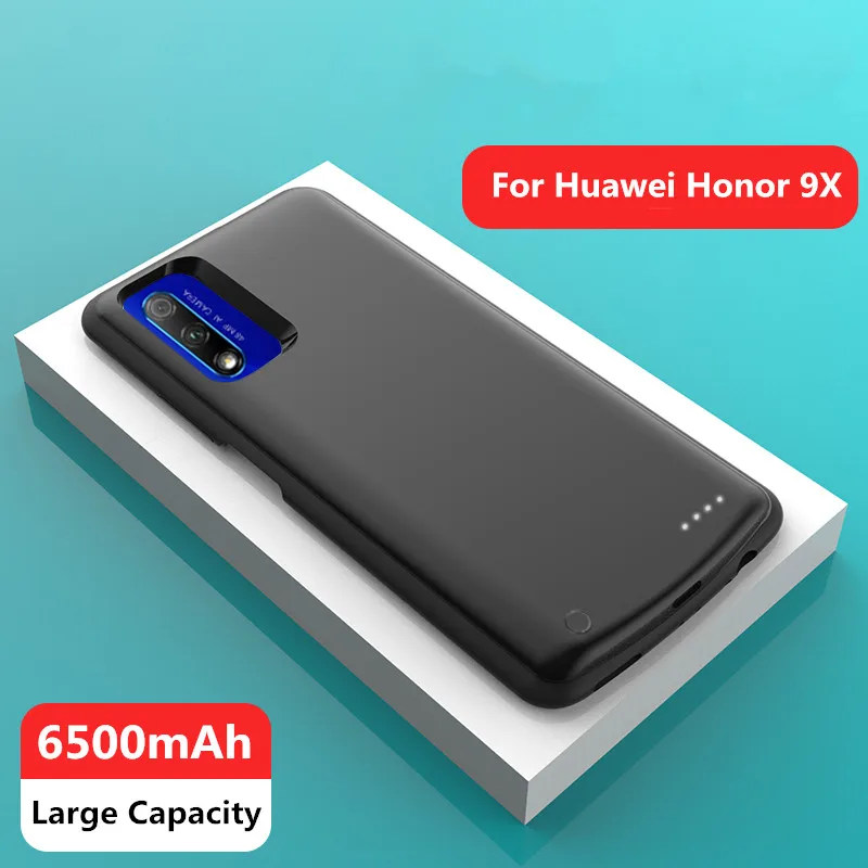 NTSPACE 6500mAh For Huawei Honor 9X Pro Battery Charger Cases Backup Power Bank Shockproof Cover For Huawei Honor 9X Power Case