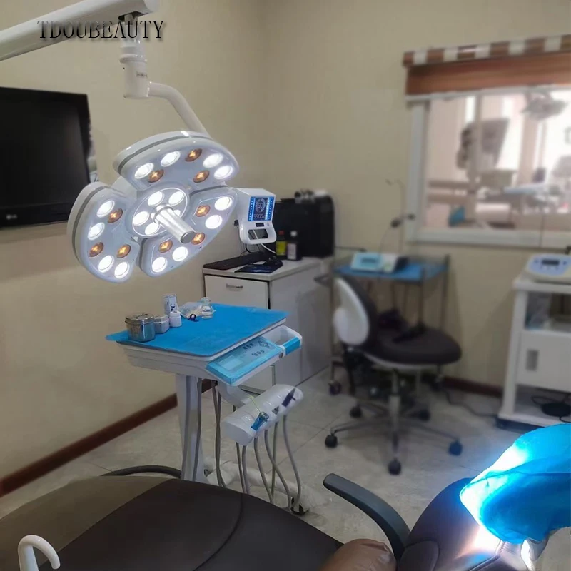 TDOUBEAUTY stomatologiczna lampa bezcieniowa dotykowa lampa ledowa medyczna bezcieniowa lampa LED z 26 diodami LED na fotel dentystyczny (głowica