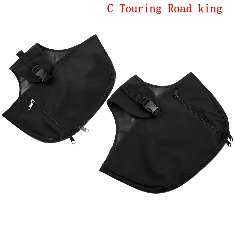 2xMotorcycle Waterproof Soft Lowers Chaps Leg Warmer Bag For Harley Touring Road Street Glide Dyna Softail FL Sportster XL 48 72