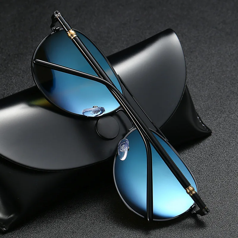 MYT_0261 Pilot Sunglasses Polarized Men Aviation Quality Oversized Spring Leg Alloy Men Sunglasses Brand Designer Male Sun Glass