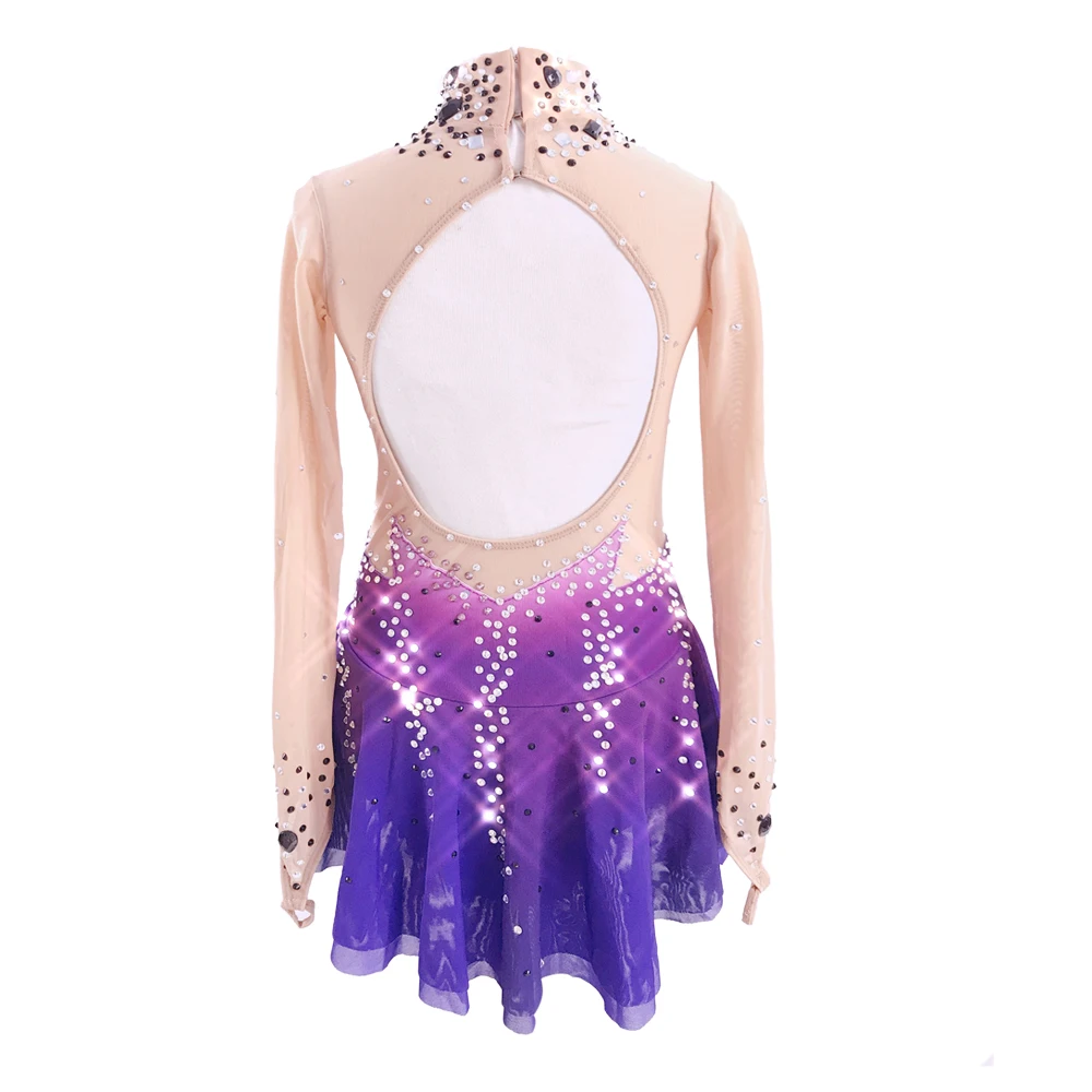 2020 Competition Figure Ice Skating Dresses For Women With Spandex Graceful New Brand Figure Skating Competition Dress