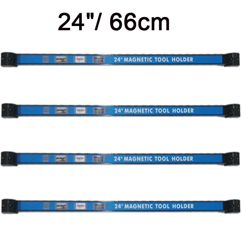 24" Magnetic Tool Holder Rack Strong Metal Magnet Storage Organizer Bar for Garage Workshop