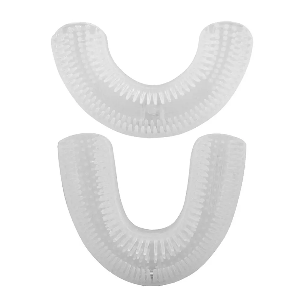 Design à prova dwaterproof água u forma crianças silicone 360 graus sônico escova de dentes elétrica automática branqueamento escova de dentes