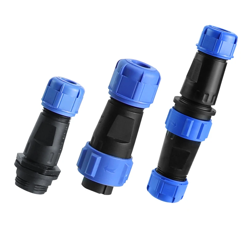 Waterproof connector SP16 IP68 cable connector plug & socket Male and Female SP16 2Pin 3Pin 4Pin 5Pin 6Pin 7Pin 9Pin