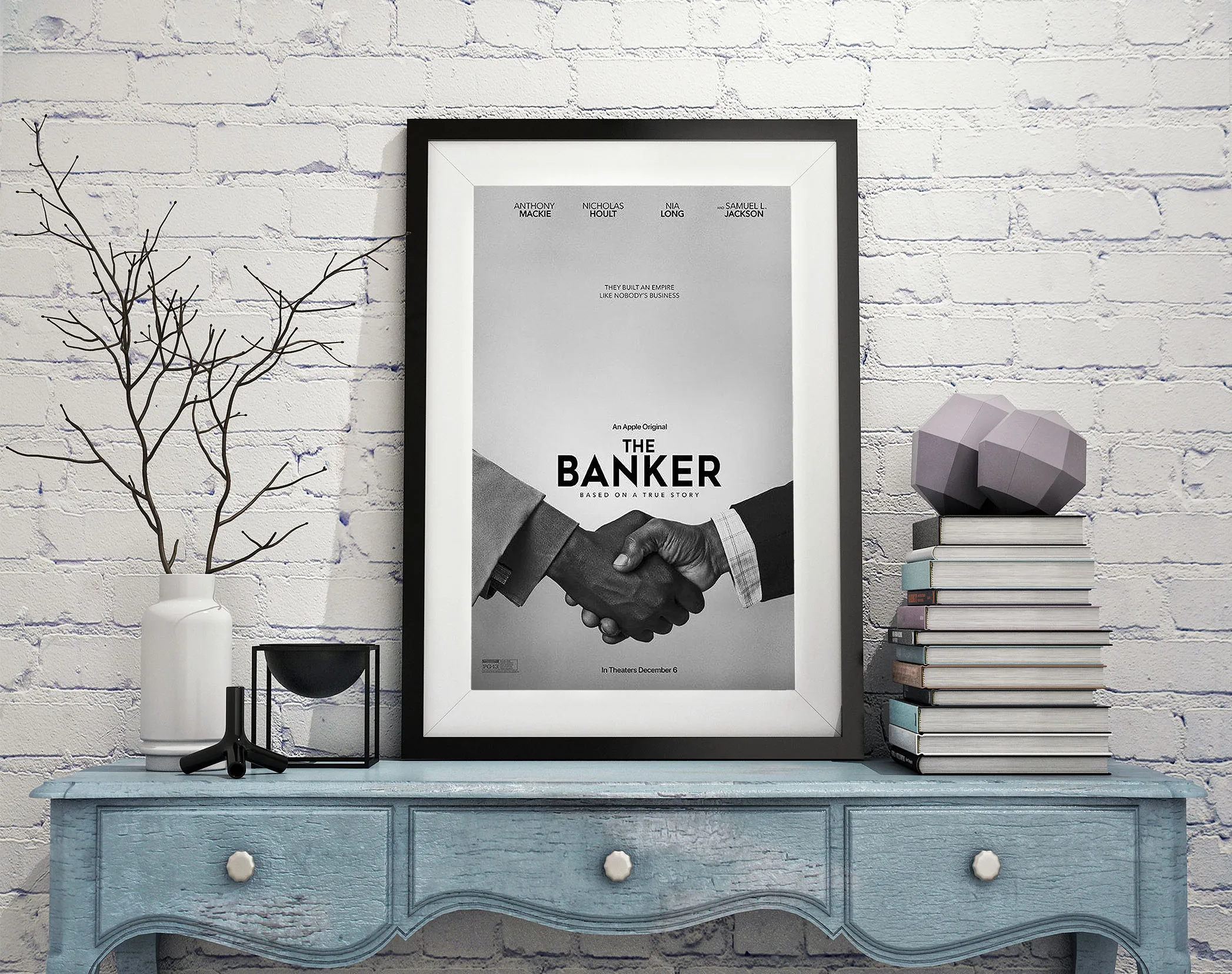 D0942 The Banker Movie Silk Fabric Poster Art Decor Indoor Painting Gift