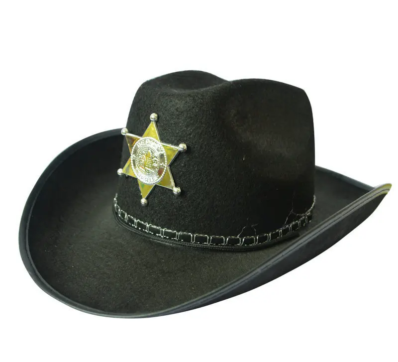 Cowboy Western Wild West Sheriff Hat Fancy Dress Halloween Western Cowboy Hat Venice Hat Pentagram Hat