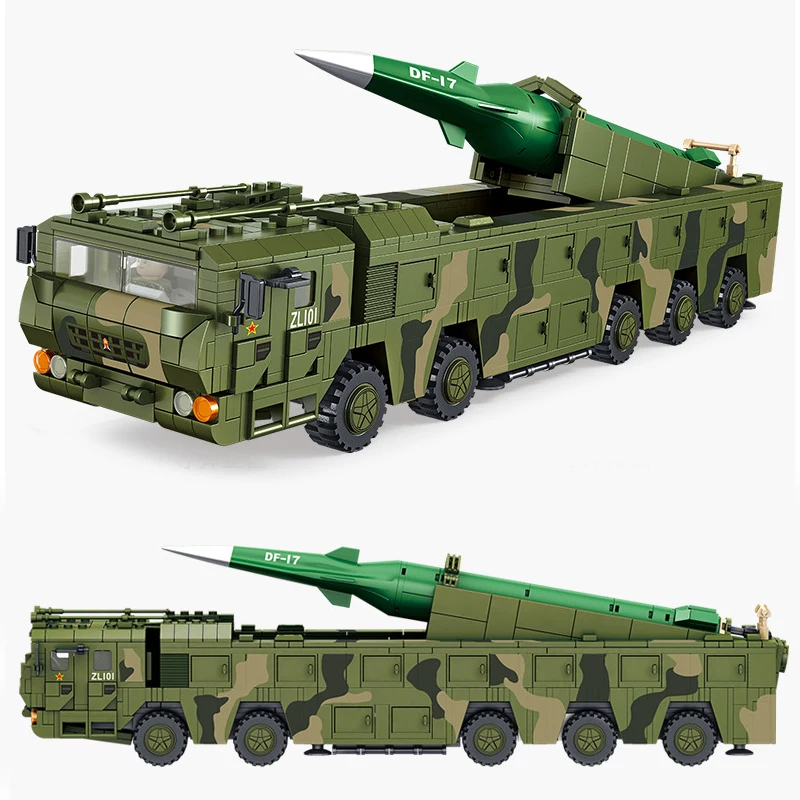 

DF-17 China battle missile equipment sets building blocks kits bricks diy kids toys trucks weapons armor military vehicles sets