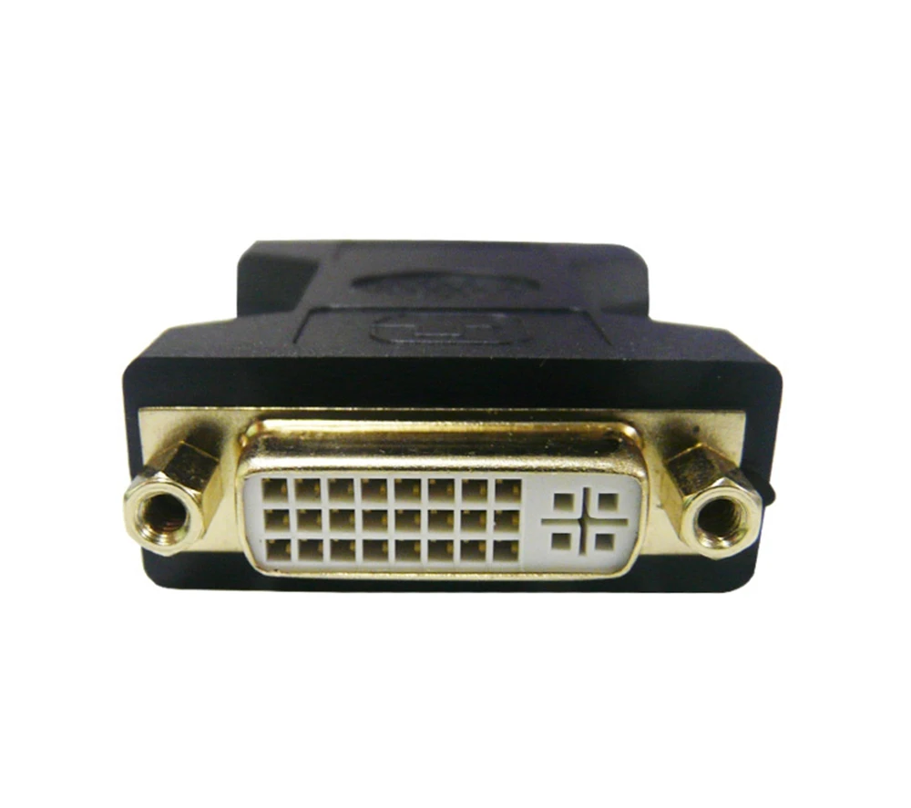 Gold Plated DVI 24 + 5 female to female adapter hole to hole connector straight through extension head display extension cable