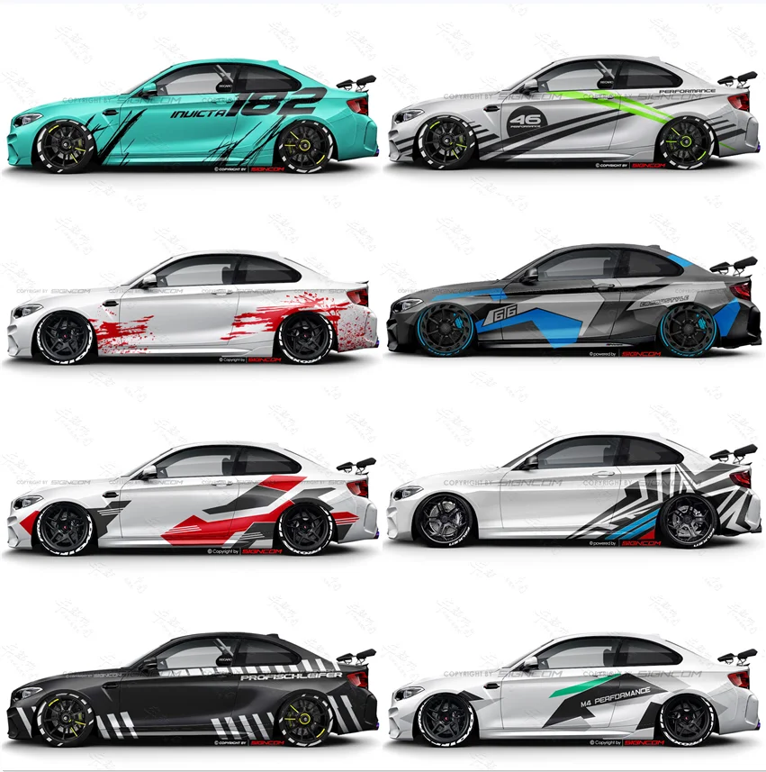 2 Door Sports Car Stickers For Bmw 4 Series 425li 2 3 Series Door Vinyl  Fit For Toyota Supra Decal  Lexus Car Accessories