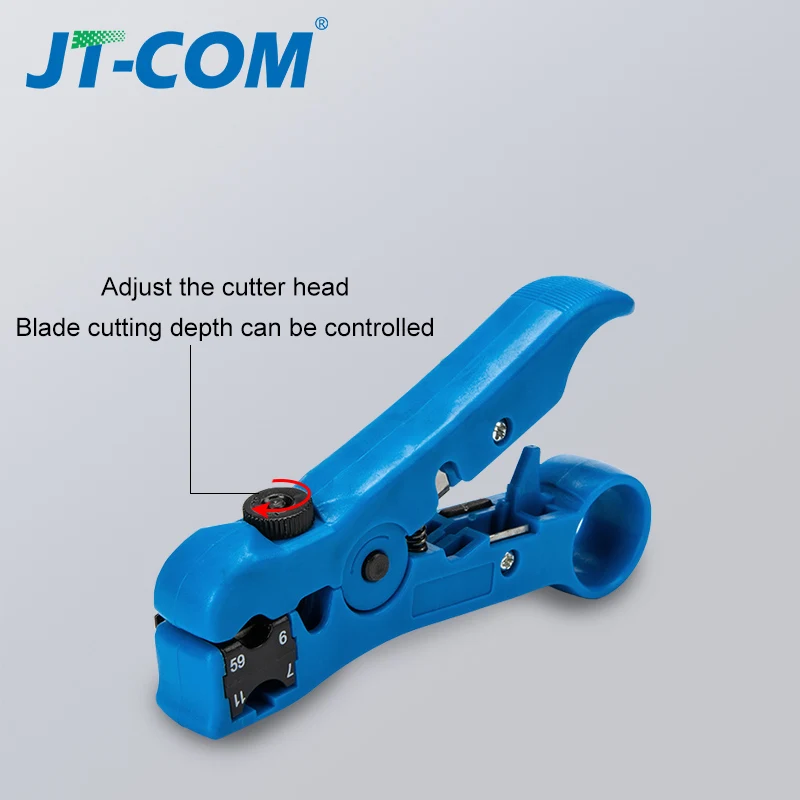 Multi-functional Wire Coax Coaxial Stripping Tool for UTP/STP RG59 RG6 RG7 RG11 Universal Cable Stripper Cutter Stripping Pliers