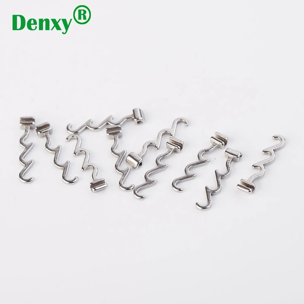 

Denxy 30/50pcs High Quality Orthodontic Multi Crimpable Hooks hooks Dental Bracket Orthodontic Supply