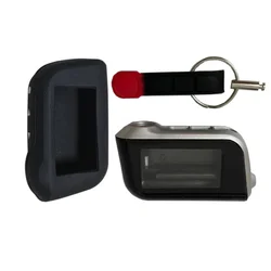 A93 Keychain Body Case + Silicone Key Cover for two way Car Alarm Starline A93 A63 A96 A69 A39 A36 LCD Remote Control Keychain