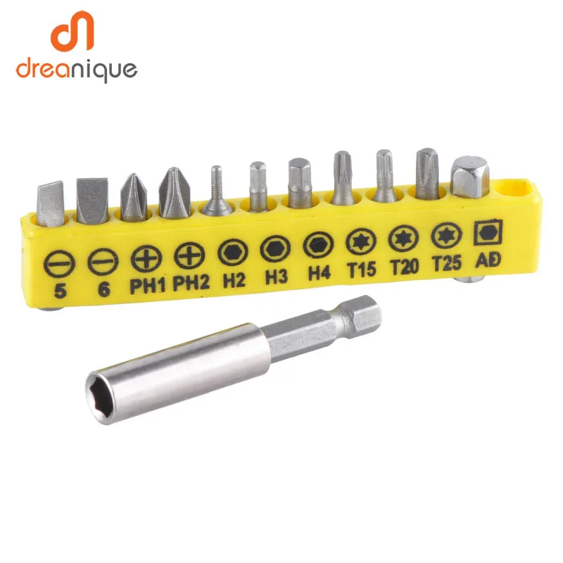 Mèche de tournevis à tige hexagonale universelle, Extension de tournevis Flexible, mèche de forage électrique magnétique hexagonale de 1/4"