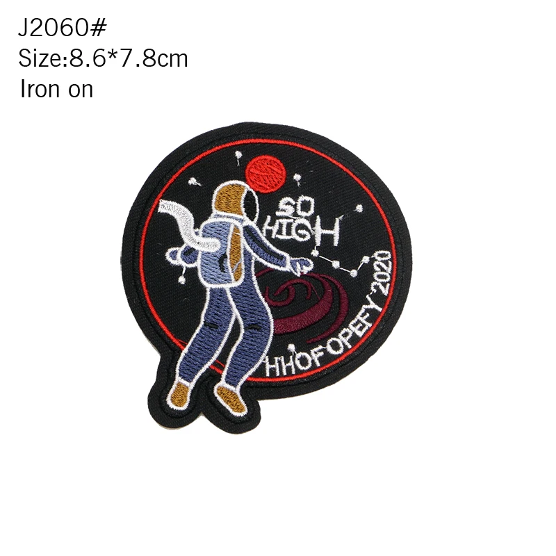 Fashion Clothing Embroidery Patch Sewing Patch Astronaut Bone Logo Ironing Heat Transfer Stripe Badge Clothing Bag T-shirt DIY