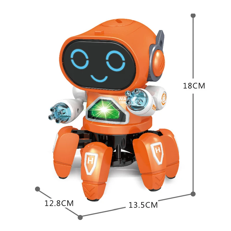 Robot Musical à 6 Griffes pour Enfant, Jouet Éducatif pour Bébé Garçon et Fille, Poulpe, Araignée, Cadeau d'Anniversaire