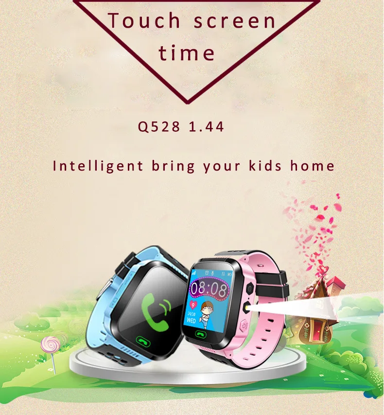 

CAREWATCH Children's ntelligent Touch Screen Watch Children's Smart Phone Watch Photograph Positioning and Video Chat