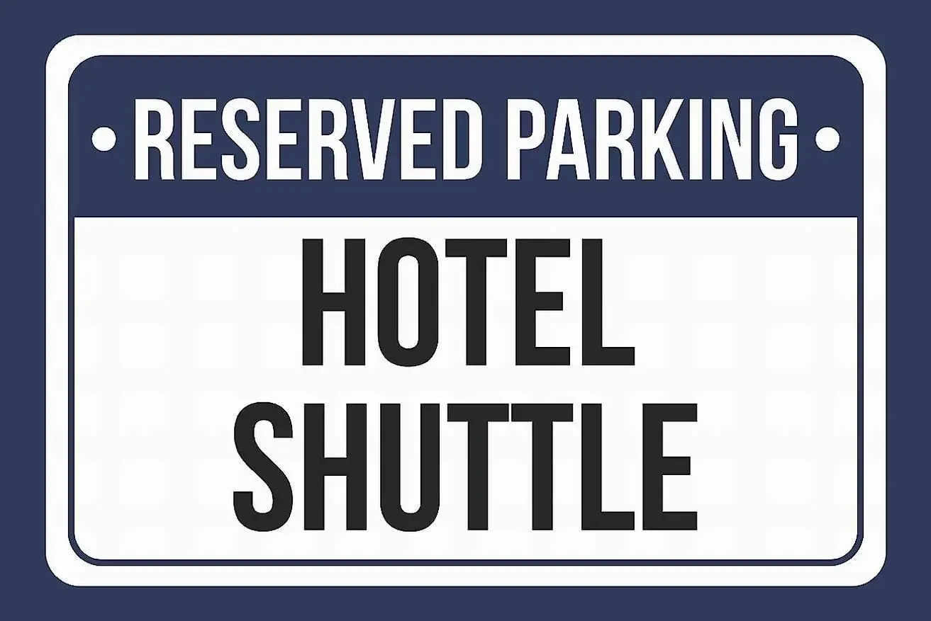 

New Aluminum Metal Sign Reserved Parking Patients Print White and Black 8x12 Inch