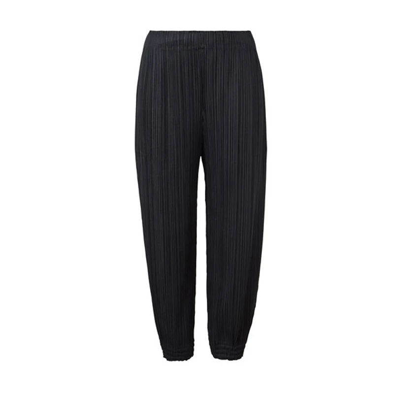 HOT SELLING  Miyake Fashion pure color ankle-length pocket harem pants IN STOCK