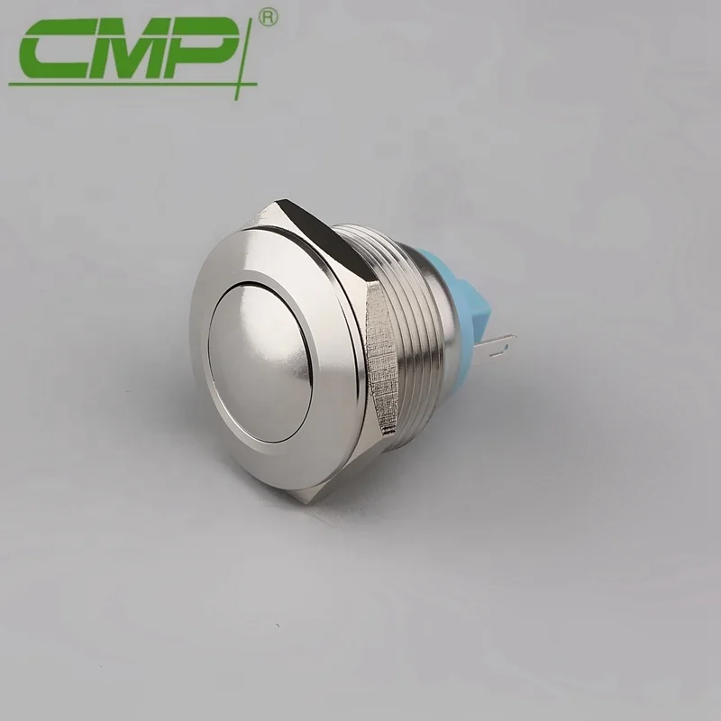 High Quality Waterproof Metal Momentary Push Button Switch 22mm Panel Mount 10pcs/pack