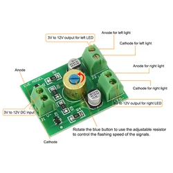 Evemodel PCB006 1pc/2pcs Compact Circuit Board to Flash Lights Signals Lamps Alternatively