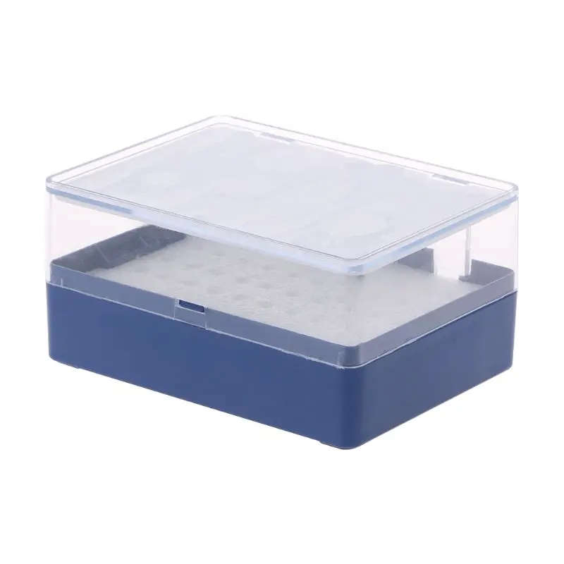 

High quality Plastic Storage Box With Foam Milling Cutter Organizer For 50 PCB Drill Bits