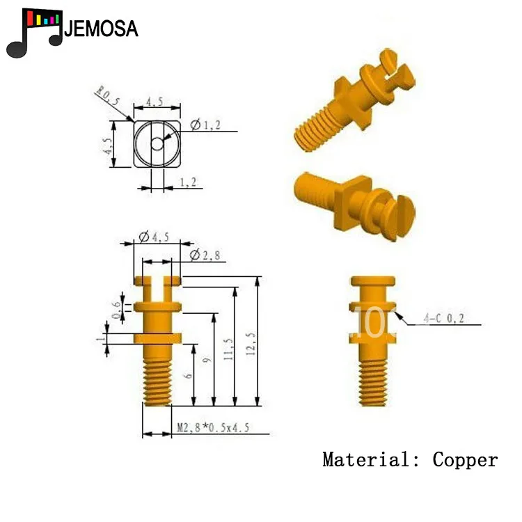 DIY Turret lug Project Audio Strip Tag Board Turret Board Terminal Lug For Tube Amplifier DIY Kit Copper Plated Gold Turret