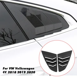 2 PCS Car Side ABS Deflector Vent Window Louver Side Scoop Louver Cover Trim Sticker Fit For Volkswagen Arteon CC 2018 2019 2020