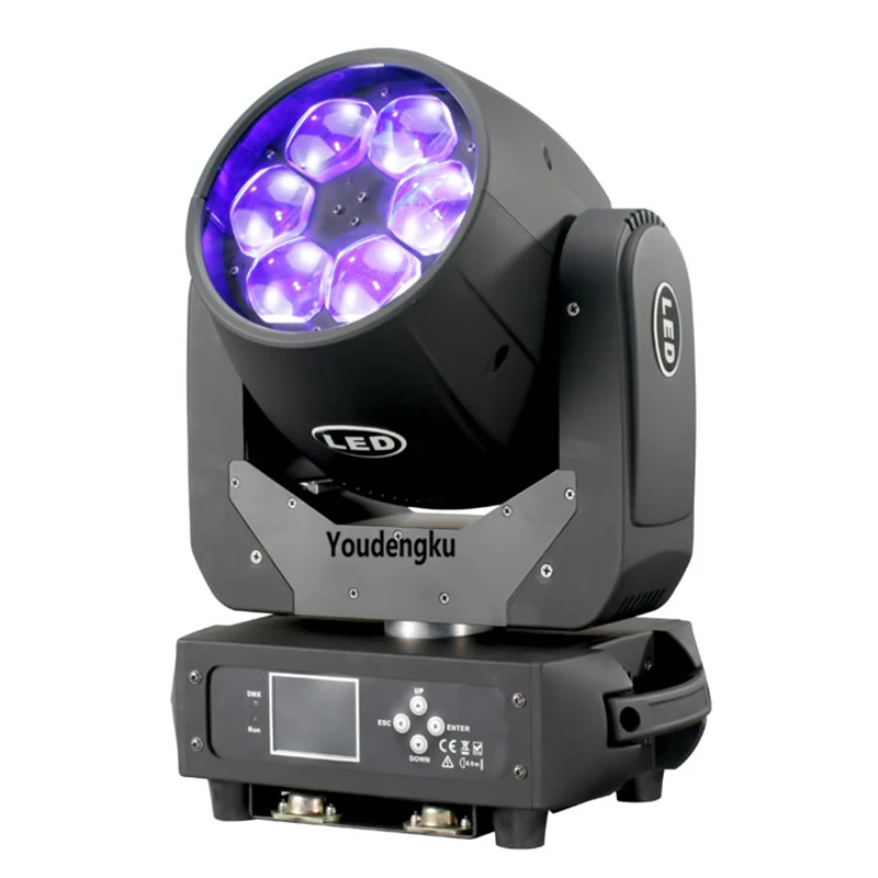 

6pcs led night club light mini led moving head bee eye 6*40w moving Head rgbw 4IN1 wash zoom led moving head light