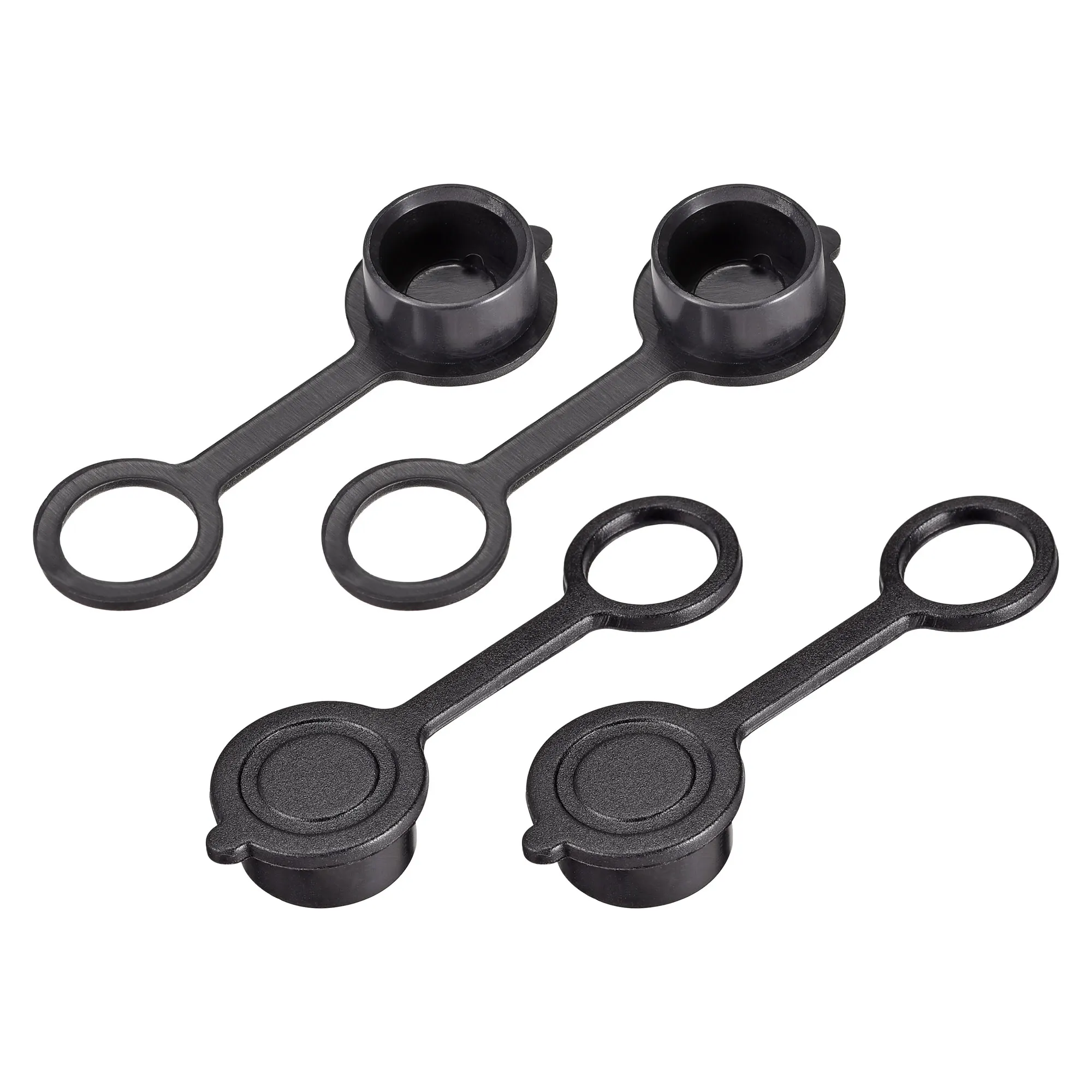 Uxcell 4/8 Cái GX12 Hàng Không Tròn Cắm Ổ Cắm Chống Nước Chống Bụi Tai Hàn Kết Nối Cáp Nhựa Bảo Vệ