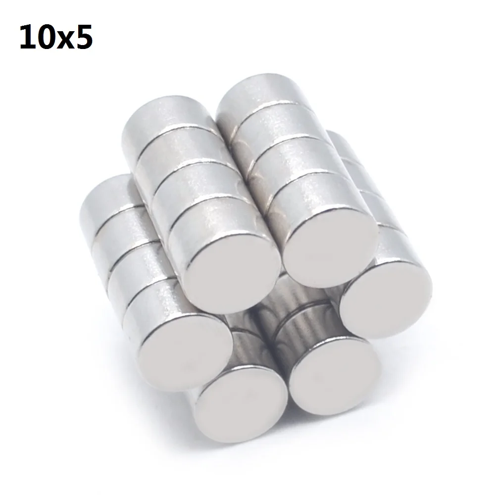 10/20/50/100 Pcs 10x5 Neodymium Magnet 10mm x 5mm N35 NdFeB Round Super Powerful Strong Permanent Magnetic imanes Disc 10x5